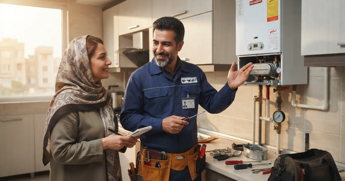 تعمیرکار پکیج در منزل مشتری در مشهد