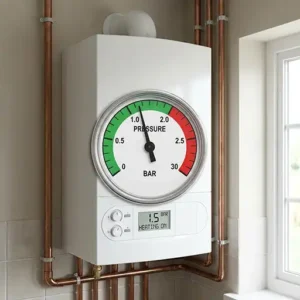 بررسی فشار پکیج دیواری هنگام سرویس